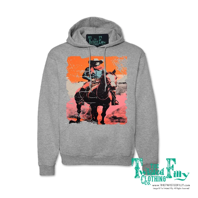 Desert Cowboy - Adult Hoodie - Assorted Colors Hoodie with Relaxed Fit Easy Casual
