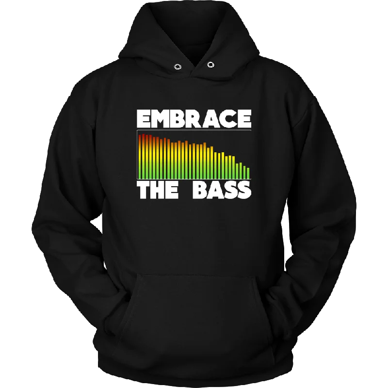 Embrace The Bass Hoodie Hoodie with High-Low Hem Asymmetrical Trendy
