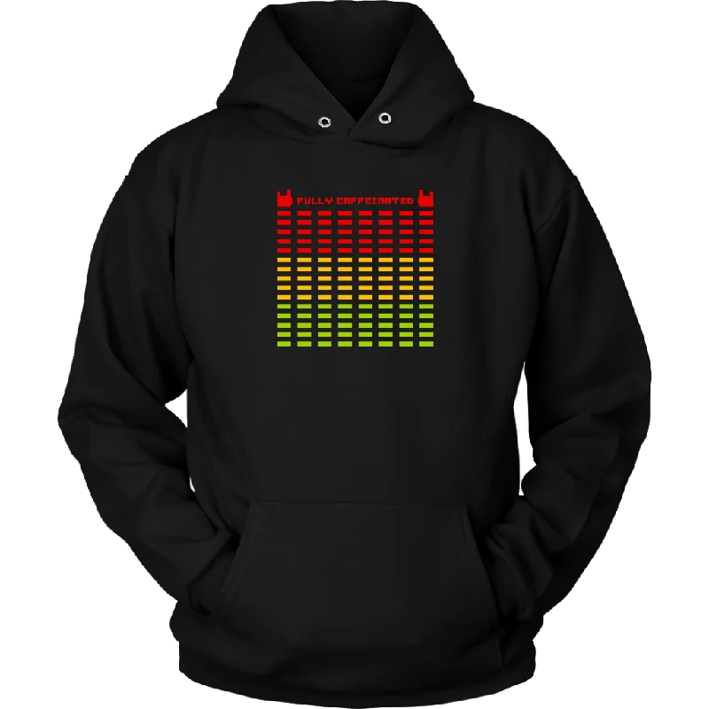 Fully Caffeinated Hoodie Hoodie with Stripes Bold Sporty