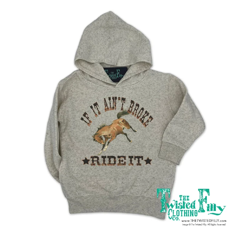 If It Aint Broke Ride It - Adult Hoodie - Oatmeal Hoodie Sweatshirt Pullover