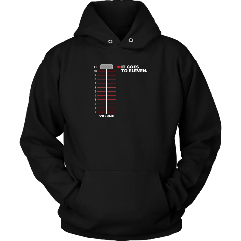It Goes To Eleven Hoodie Hoodie with Magnetic Closure Innovative Modern