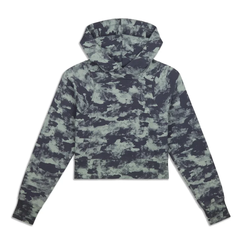 Loungeful Cropped Hoodie Hoodie with Stripes Bold Sporty