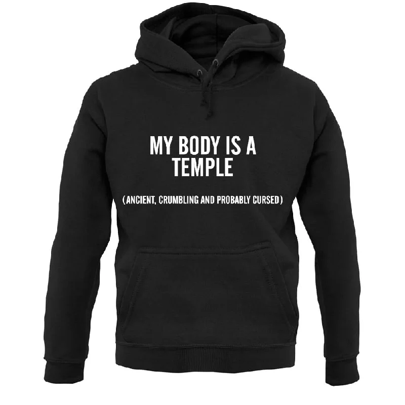 My Body Is A Temple Come Pray With Me Unisex Hoodie Hoodie with Back Slit Movement Comfort
