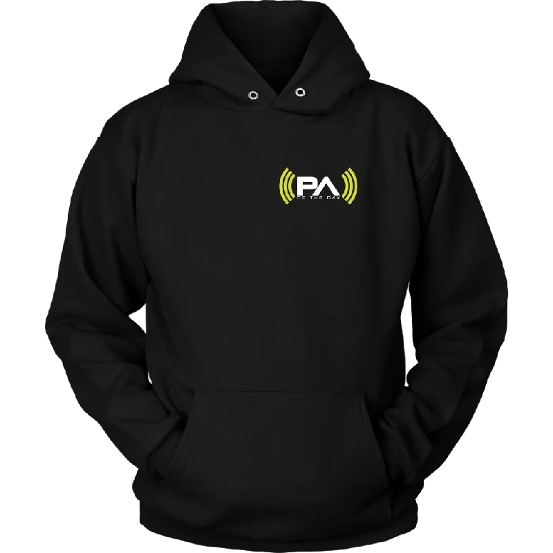 PA of the Day Logo Hoodie Hoodie with Set-In Sleeves Structured Classic