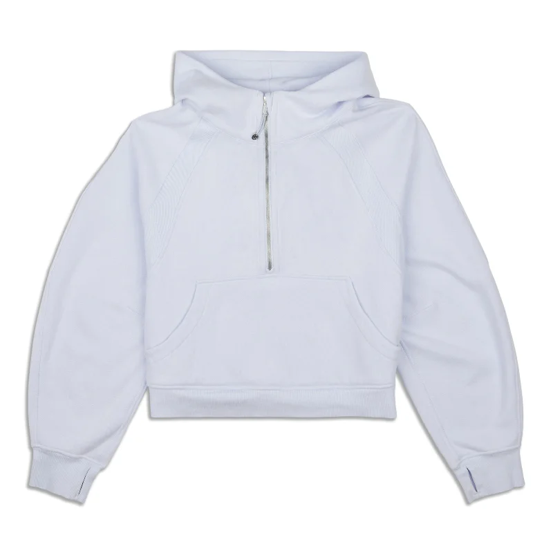 Scuba Oversized Half-Zip Hoodie - Resale Hoodie Crop Top Short Trendy