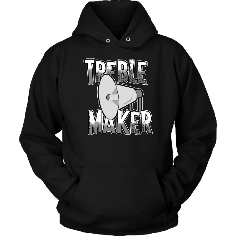 Treble Maker Hoodie Hoodie with Frayed Bohemian Relaxed