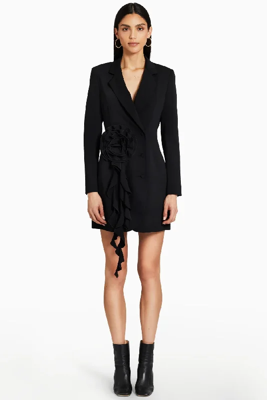 Black Parnell Blazer Dress Women's Fashion Blazer