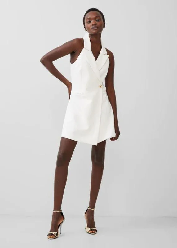 French Connection Whisper Halter Blazer Dress - Summer White ***FINAL SALE*** Fashion Women's Blazer