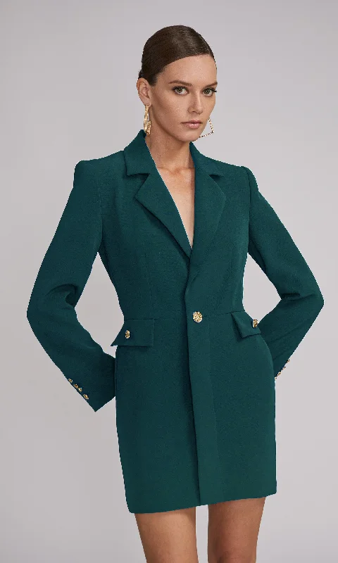Jeanne Crepe Blazer Dress Women's Navy Jacket