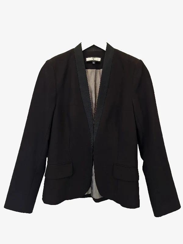 Nicola Finetti Structured Collarless Blazer Size 10 Women's Classic Blazer