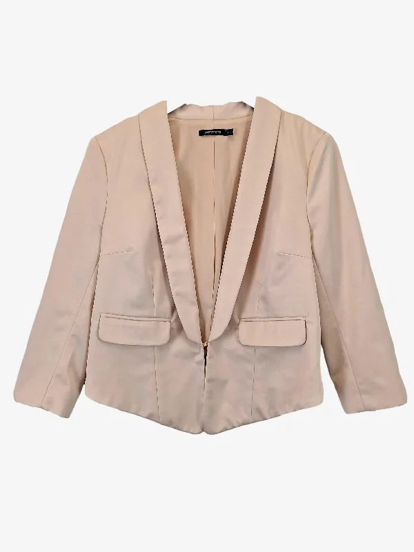 Portmans Tailored Cropped Single Breasted Blazer Size 12 Women's Handmade Blazer