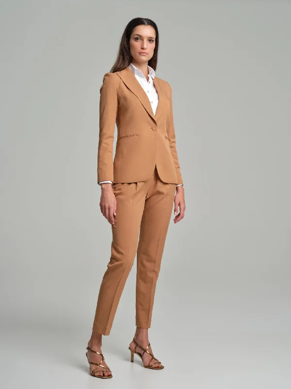 Regular fit single-breasted blazer Women's Fashion Blazer