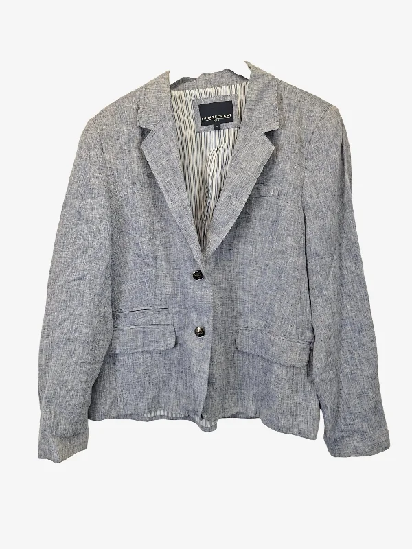 Sportscraft Chambray Single Breasted Classic Blazer Size 18 Women's High-End Blazer