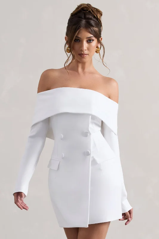 Tara | White Bardot Tailored Blazer Dress Women's Classic Suit