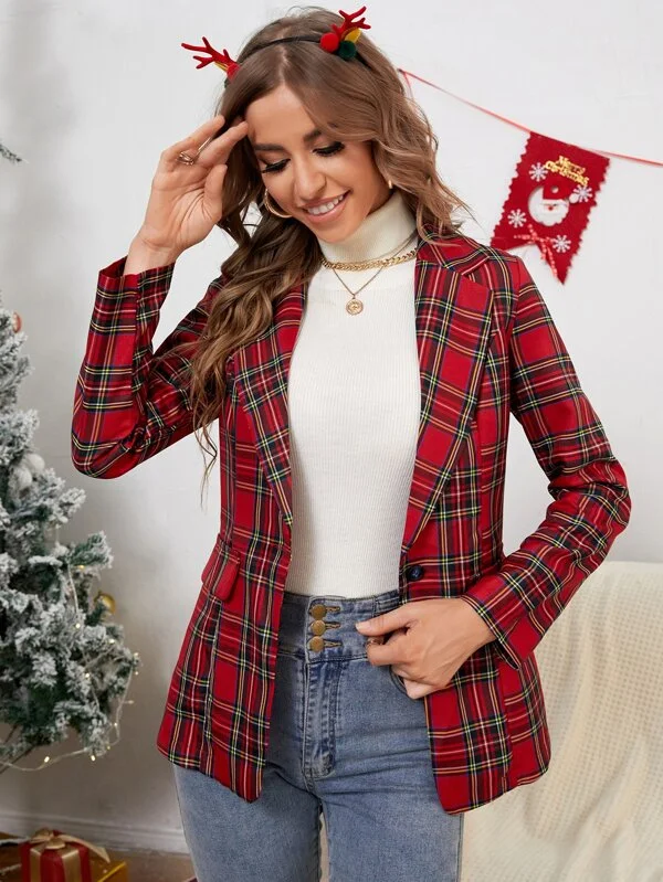 Women Printed Single Breasted Casual Blazer  (Multicolor) Slim Fit Blazer