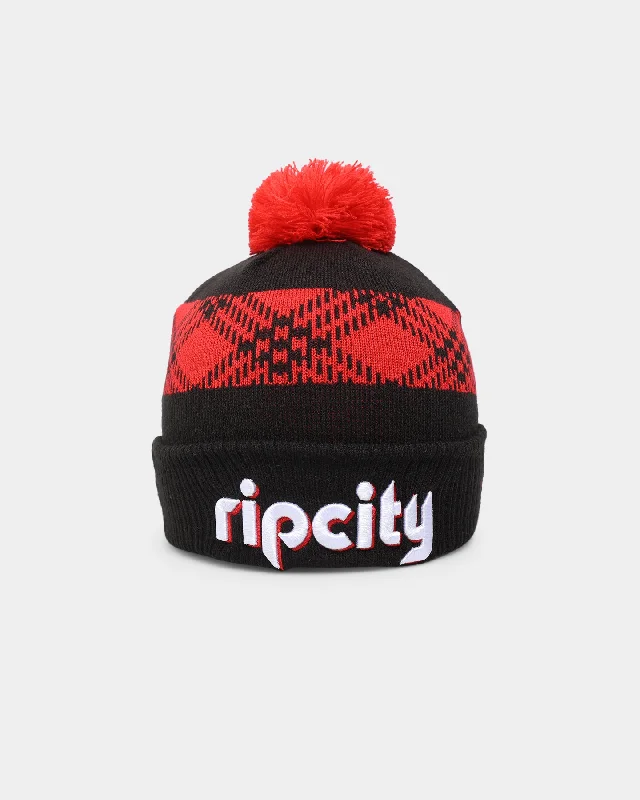 New Era Portland Trail Blazers NBA '21 City Off Knit Beanie Black Slimming Women's Blazer
