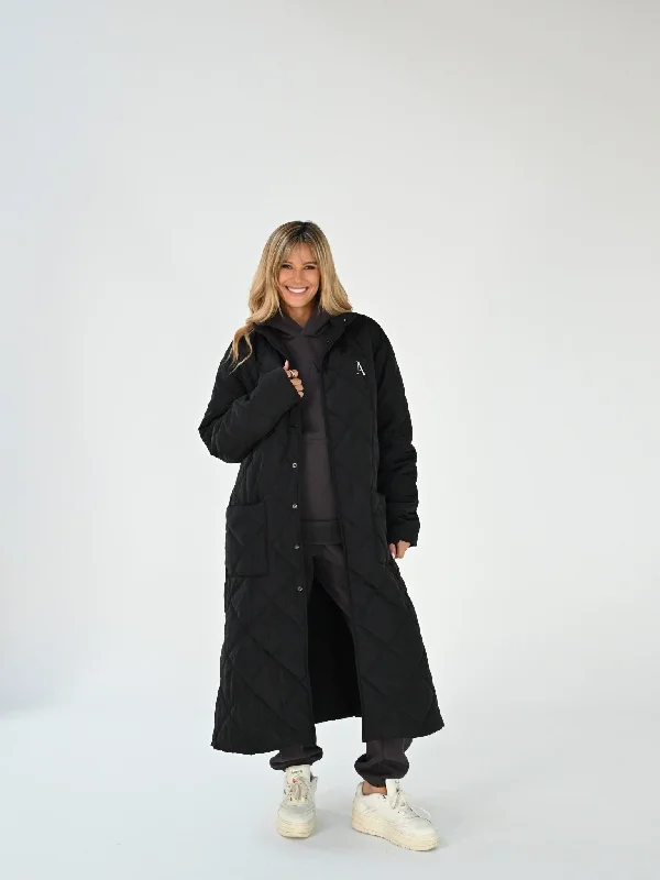 AMBITION PUFFER COAT Print Jacquard Embroidered