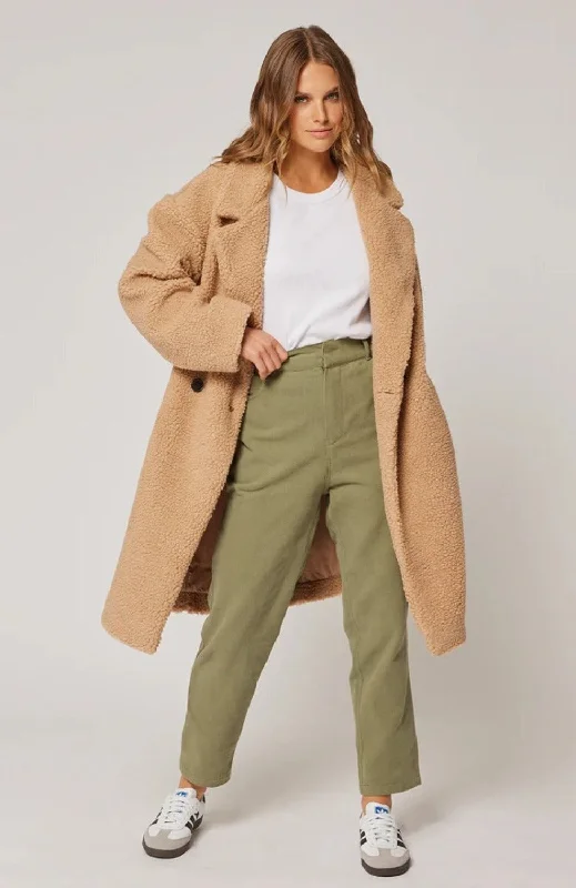 Cartel & Willow Bonnie Coat Houndstooth Jacket Shearling Jacket Fleece Jacket