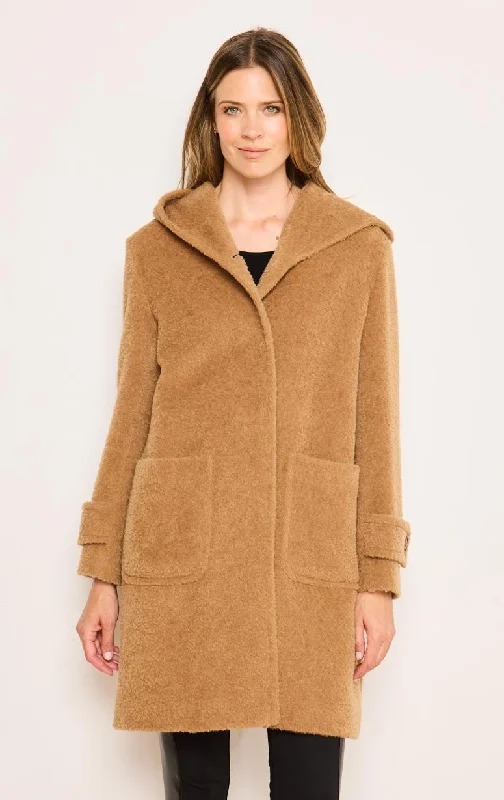 Cinzia Rocca - Alpaca & Wool Duffle Coat Appliqued Beaded Sequined