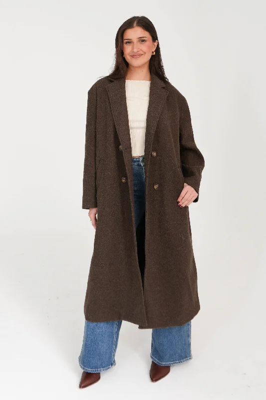 Eloise Coat Buttoned Zippered Snapped