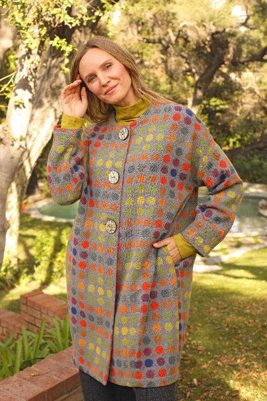 Gwyneth  Coat - D25119 Boat Shawl Notched
