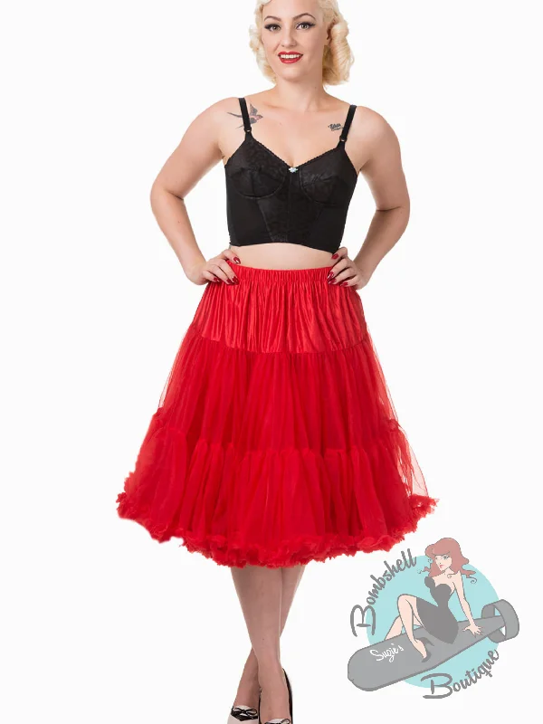 Petticoat - Fluffy Crinoline in Various Colours Cuffed Rolled Raglan