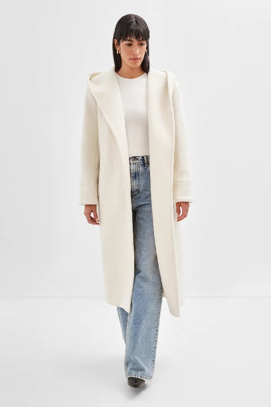 Mallory Coat Lapel Coat Peter Pan Collar Coat Cowl Neck Coat