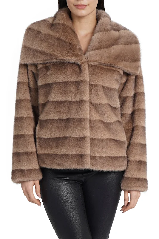 Mia Faux Fur Coat Suede Jacket Faux Fur Jacket Puffer Jacket
