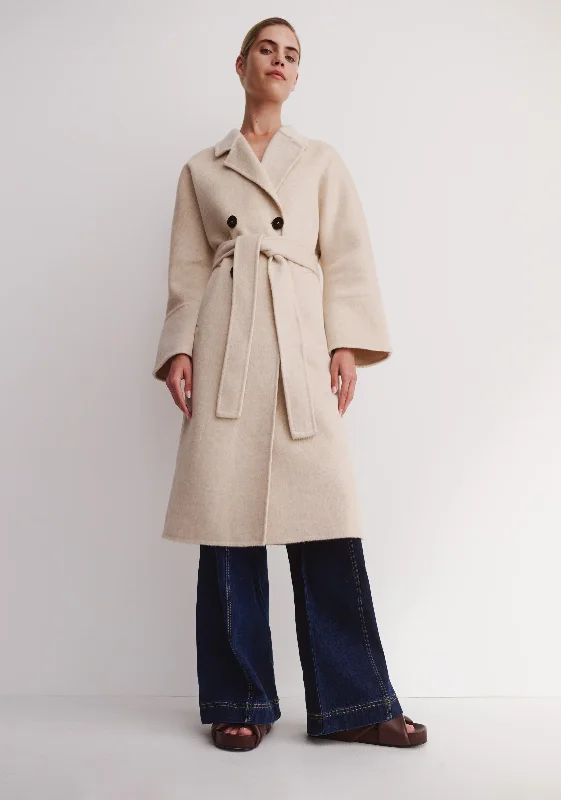 Miri Coat_Nougat Faux Fur Real Fur Shearling