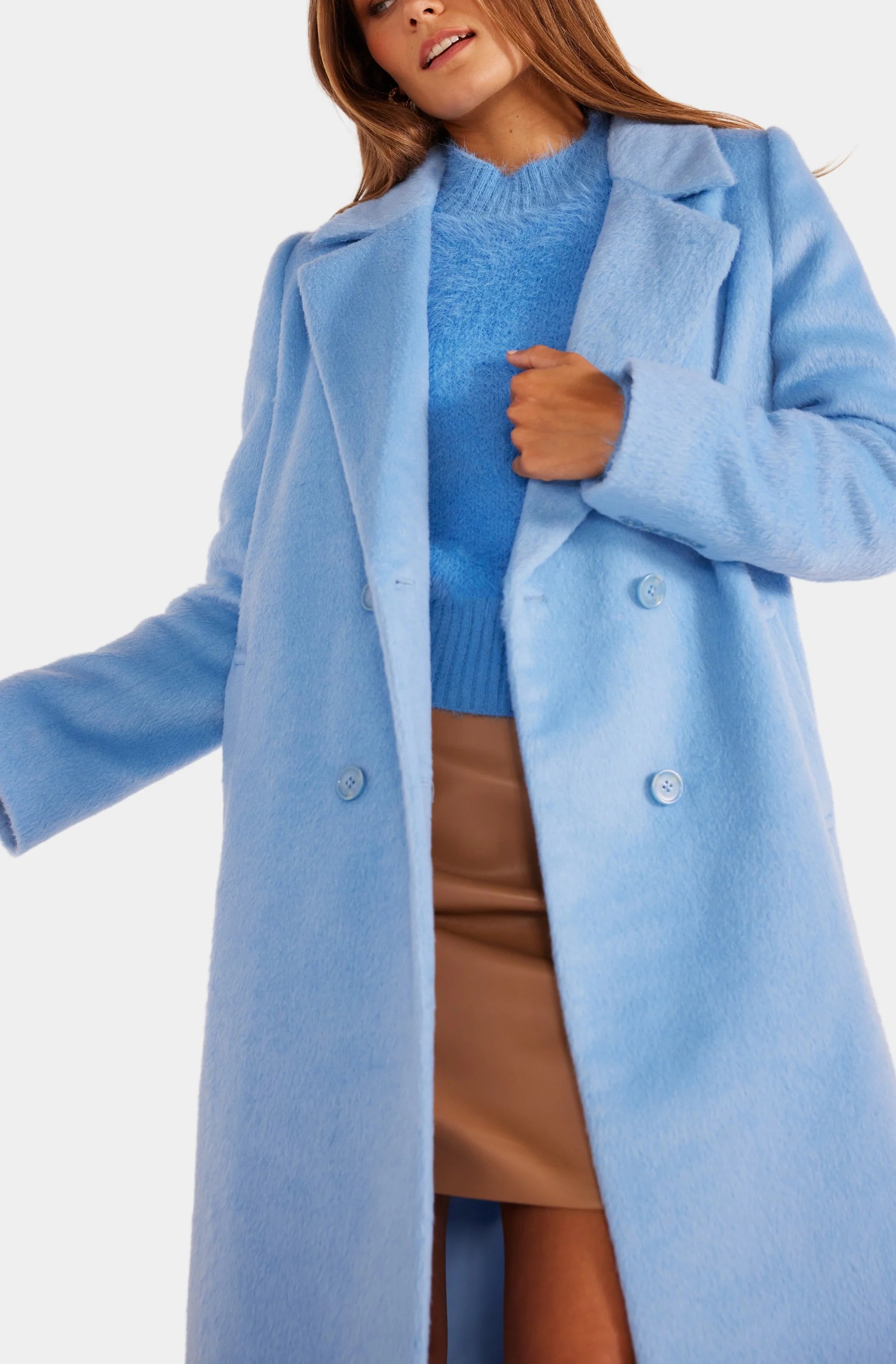 MKP Nola Coat Pleated Ruffled tiered