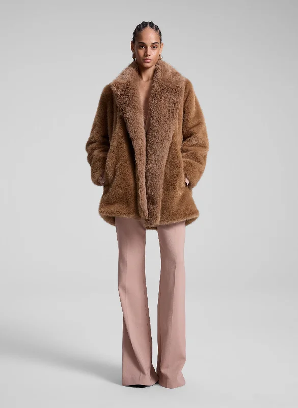 Nina Faux Fur Coat Parka Down Jacket Wool Coat