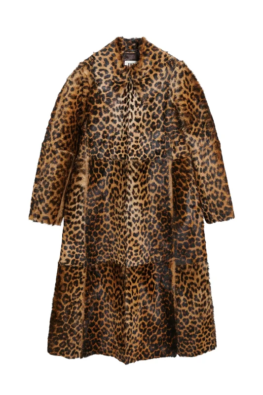 Rafaia Leopard Print Coat Cardigan Sweater Pullover