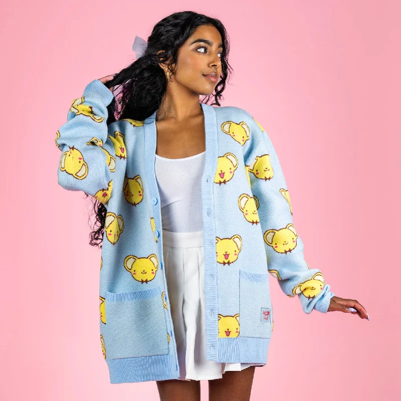 Cardcaptor Sakura Kero Chan Knit Cardigan Cable Knit Ribbed Knit Lace Knit