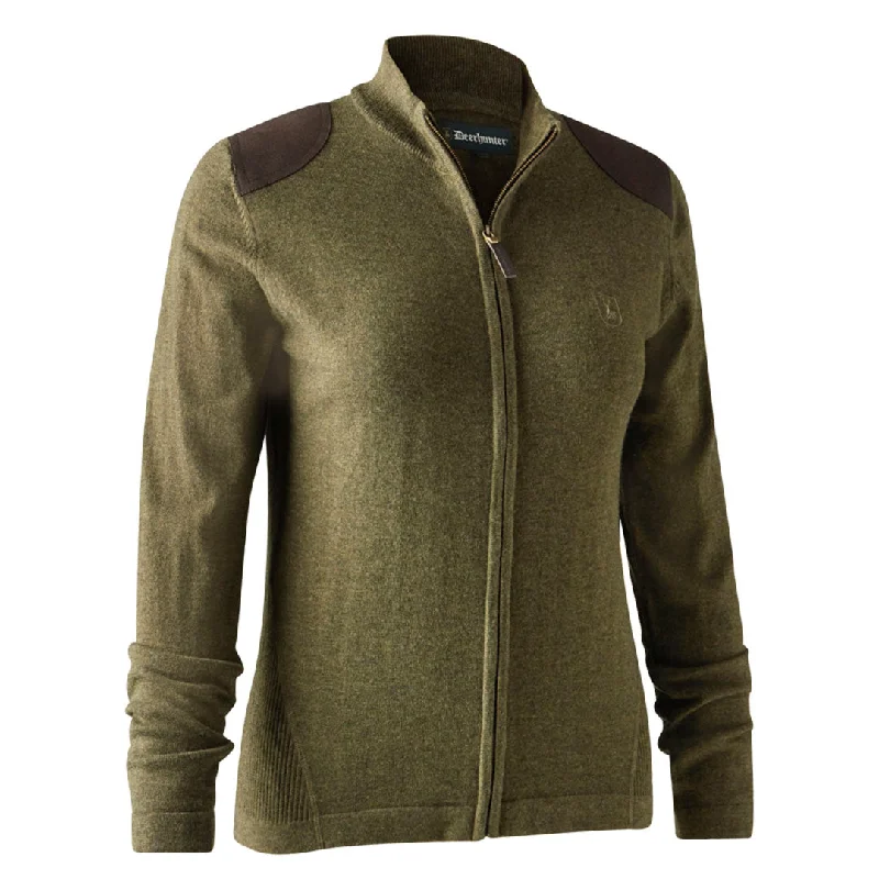 Deerhunter Darlington Ladies Knit Cardigan Welt Pockets Slit Pockets Flap Pockets