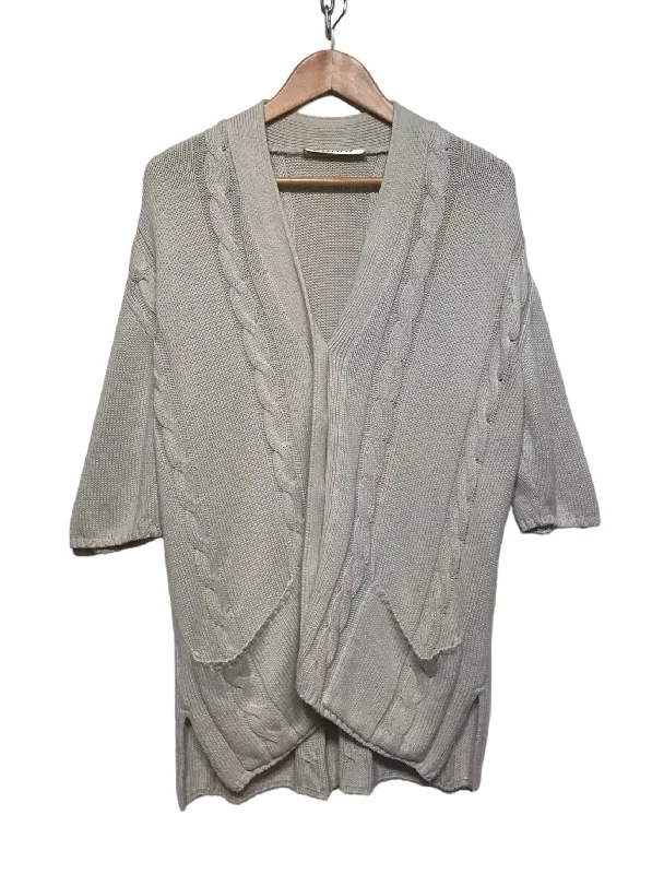 IGI&IGI Knitted Cardigan (Size L) Beaded Cardigan Sequined Faux Fur
